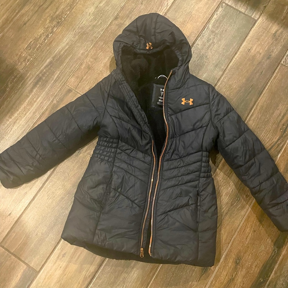 Under armour black and rose gold winter jacket